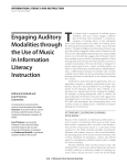Engaging Auditory Modalities through the Use of Music in
