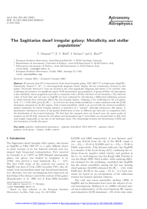 The Sagittarius dwarf irregular galaxy: Metallicity and stellar