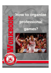 How to organize a pro game - Workbook