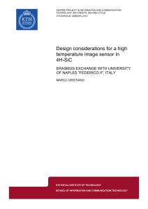 Design considerations for a high temperature image sensor