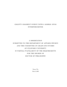 Gravity Gradient Survey with a Mobile Atom
