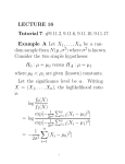 LECTURE 16 Tutorial 7: #9.11.2, 9.11.6, 9.11.10, 9.11.17. Example