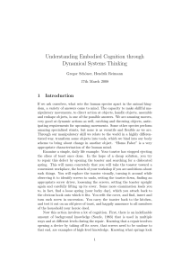 Understanding Embodied Cognition through Dynamical Systems
