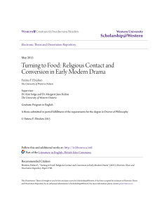 Religious Contact and Conversion in Early Modern Drama