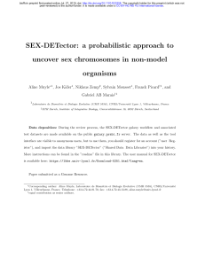 SEX-DETector: a probabilistic approach to uncover sex