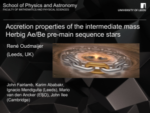 The accretion properties of the intermediate mass Herbig Ae/Be stars