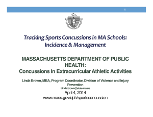Concussion Presentation 2014 MIAA Annual Meeting