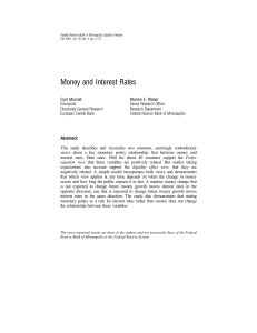 Money and Interest Rates