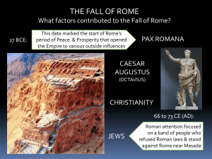 THE FALL OF ROME