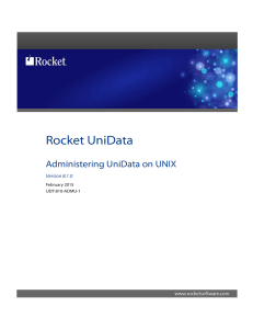 Administering UniData on UNIX