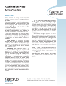 Application Note: Turning Varactors