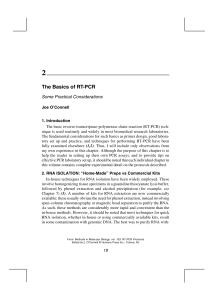 The Basics of RT-PCR