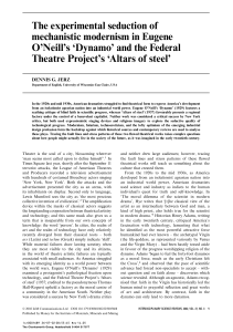 `Dynamo` and the Federal Theatre Project`s