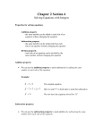 Solving Equations with Integers