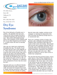 Dry Eye Syndrome - East Bay Eye Specialists