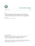 The Determinants of Economic Growth in the Transitional