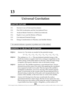 Universal Gravitation