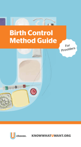 Birth Control Method Guide