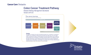 Colon Cancer Treatment Pathway
