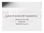 75 year old woman with Hyponatremia