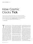 How Cosmic Clocks Tick - Max-Planck