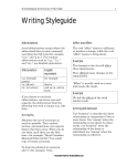 Writing Styleguide and Dictionary of Plain English
