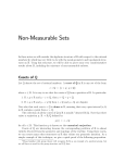 Non-Measurable Sets