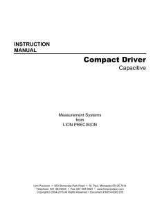 Compact Driver - Lion Precision
