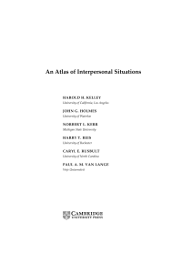 An Atlas of Interpersonal Situations - Assets
