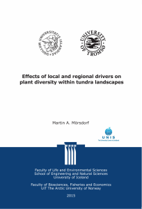 Effects of local and regional drivers on plant diversity within tundra