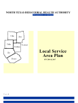 Local Service Area Plan - North Texas Behavioral Health Authority