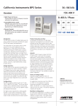 California Instruments BPS Series 30–180 kVA 150–400 V 0–400 A