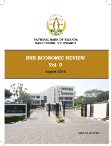 BNR ECONOMIC REVIEW Vol. 9