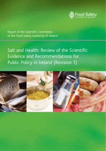 Salt and Health - The Food Safety Authority of Ireland