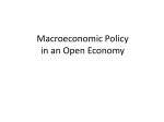 Macroeconomic Policy in an Open Economy