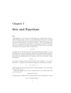 Sets and Functions