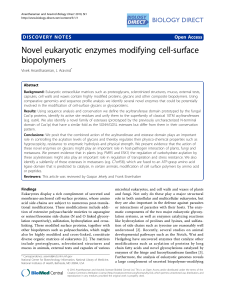 Novel eukaryotic enzymes modifying cell