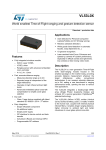 World smallest Time-of-Flight ranging and gesture detection sensor