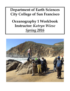 Oceanography 1 Workbook Instructor: Katryn Wiese - FOG