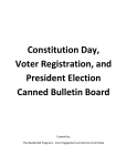 Constitution Day, Voter Registration, and President Election Canned