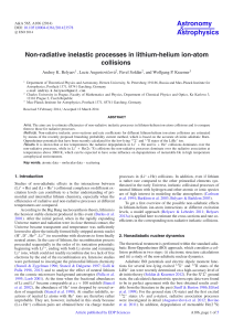 Non-radiative inelastic processes in lithium-helium ion