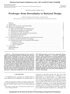 Prodrugs—from Serendipity to Rational Design