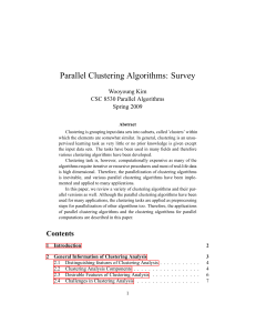 Parallel Clustering Algorithms - Amazon Simple Storage Service (S3)