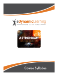 Astronomy - False River Academy