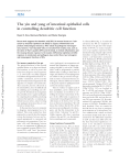 The yin and yang of intestinal epithelial cells in controlling