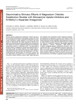 Discriminative Stimulus Effects of Magnesium Chloride