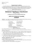 BioSentry BioPhene Disinfectant Supplemental Label