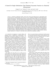 A Search for Single Substitutions That Eliminate Enzymatic Function