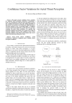 Confidence Factor Variations for Aerial Threat Perception