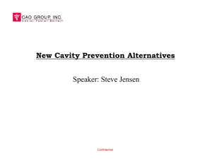 New Cavity Prevention Alternatives